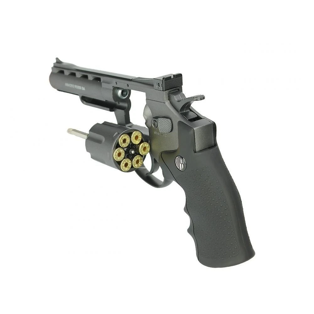 Miniatura Revolver 38 Airsoft Co2 6 Tiros 4 Rossi Full Metal 6.0