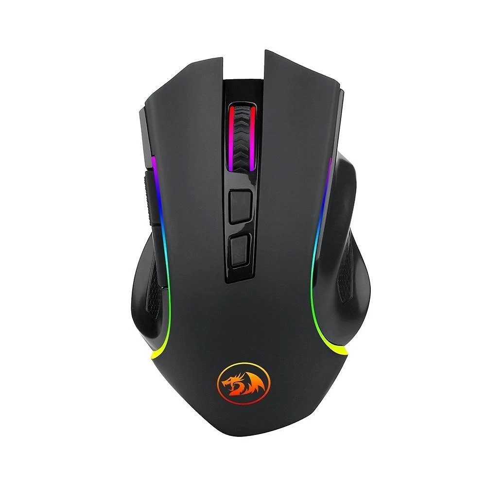 Miniatura Mouse Gamer Sem Fio Redragon Griffin, 8000 DPI, 8 Botões, Wireless, Preto - M602-KS