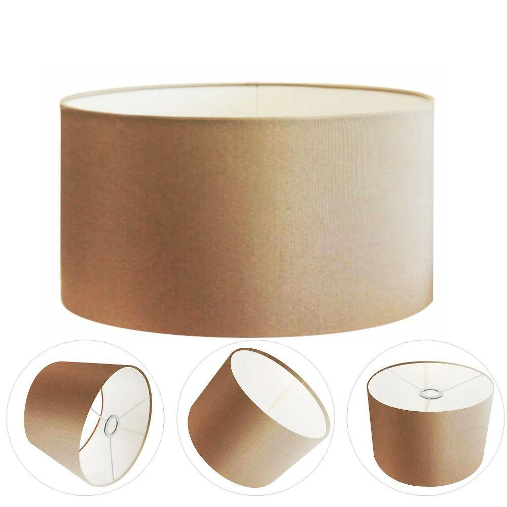 Cúpula para Abajur e Luminária CP-8028 60X30CM Compatível com Bocal Europeu Bege Vivare Brasil