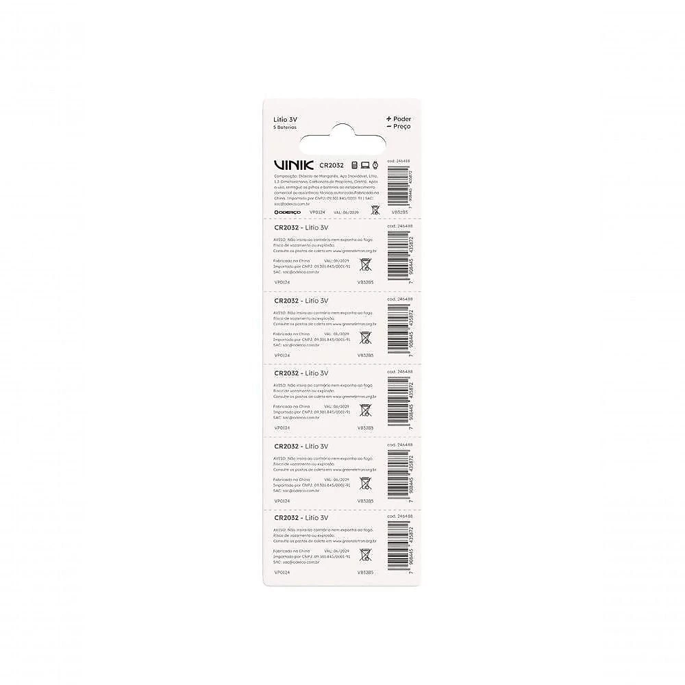 Bateria De Litio Cr2032 C-5 3v - Vb32b5