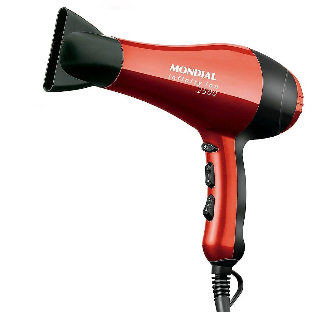 Secador De Cabelos Mondial Infinity 2500 Sc-12- 220v - vermelho/preto 220V