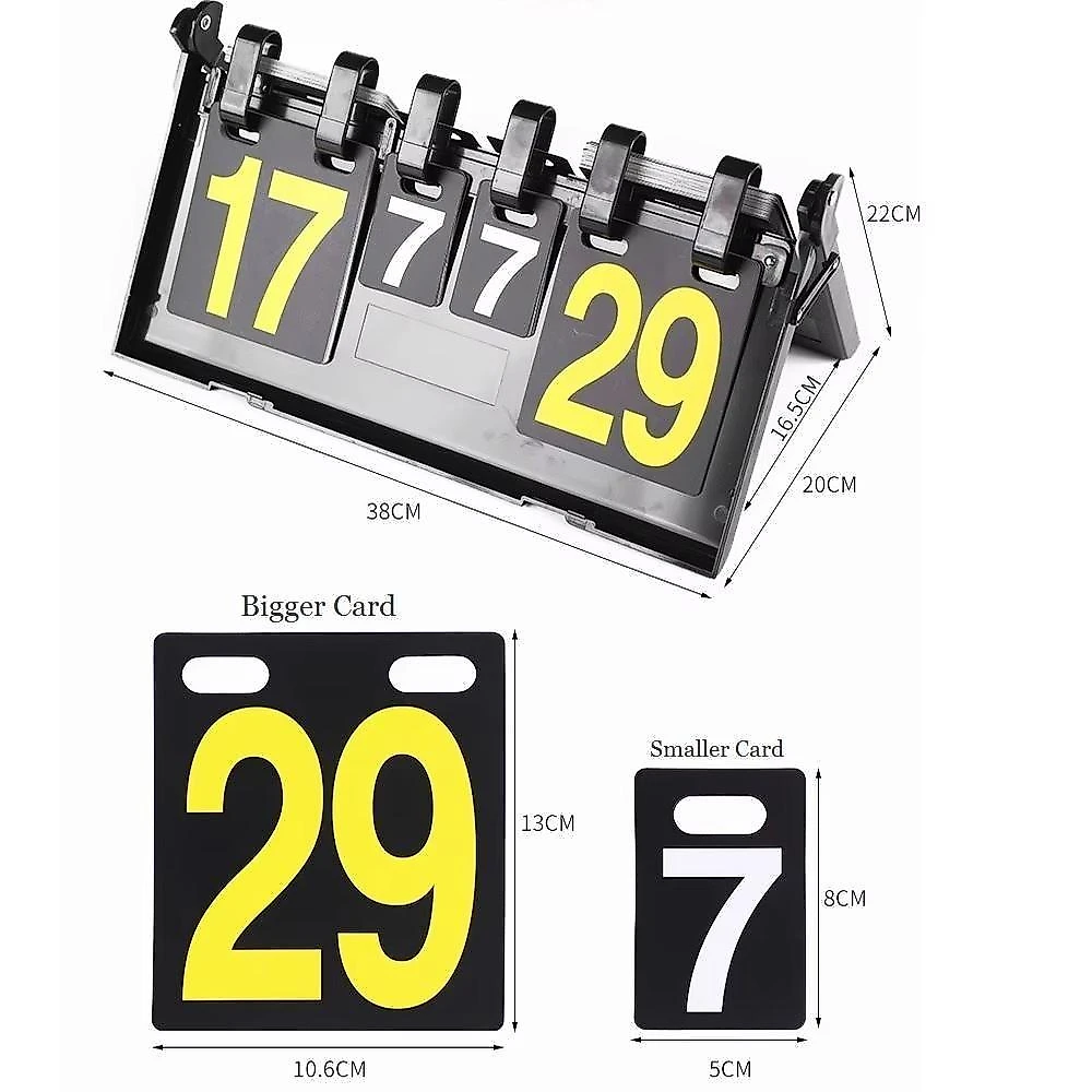 Placar Marcador Contador 139 para 31 Pontos Mesa Maleta Dobrável Desempenho Consistente Preto