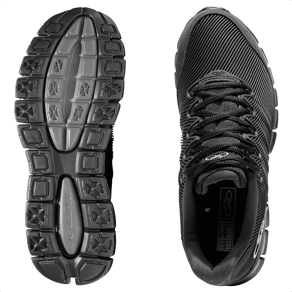 Tênis Olympikus Dynamic Masculino + 3 Pares de Meias Preto - 38