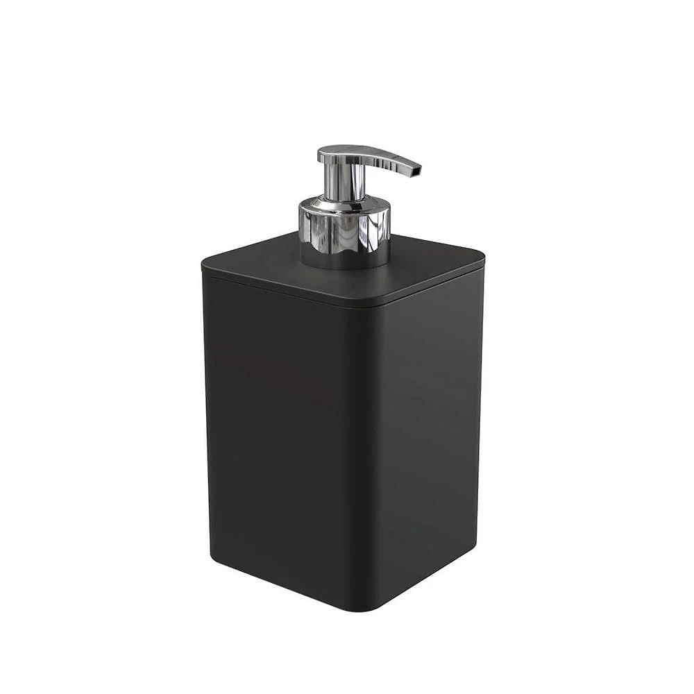 Dispenser Para Detergente E Sabonete Líquido Com Válvula Cromada - Stolf Preto