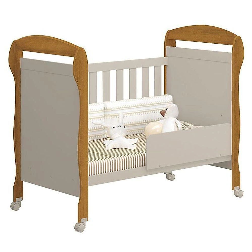 Quarto de Bebê Elfe Classic 4 Portas 3 Gavetas MDF Amadeirado Reller Móveis