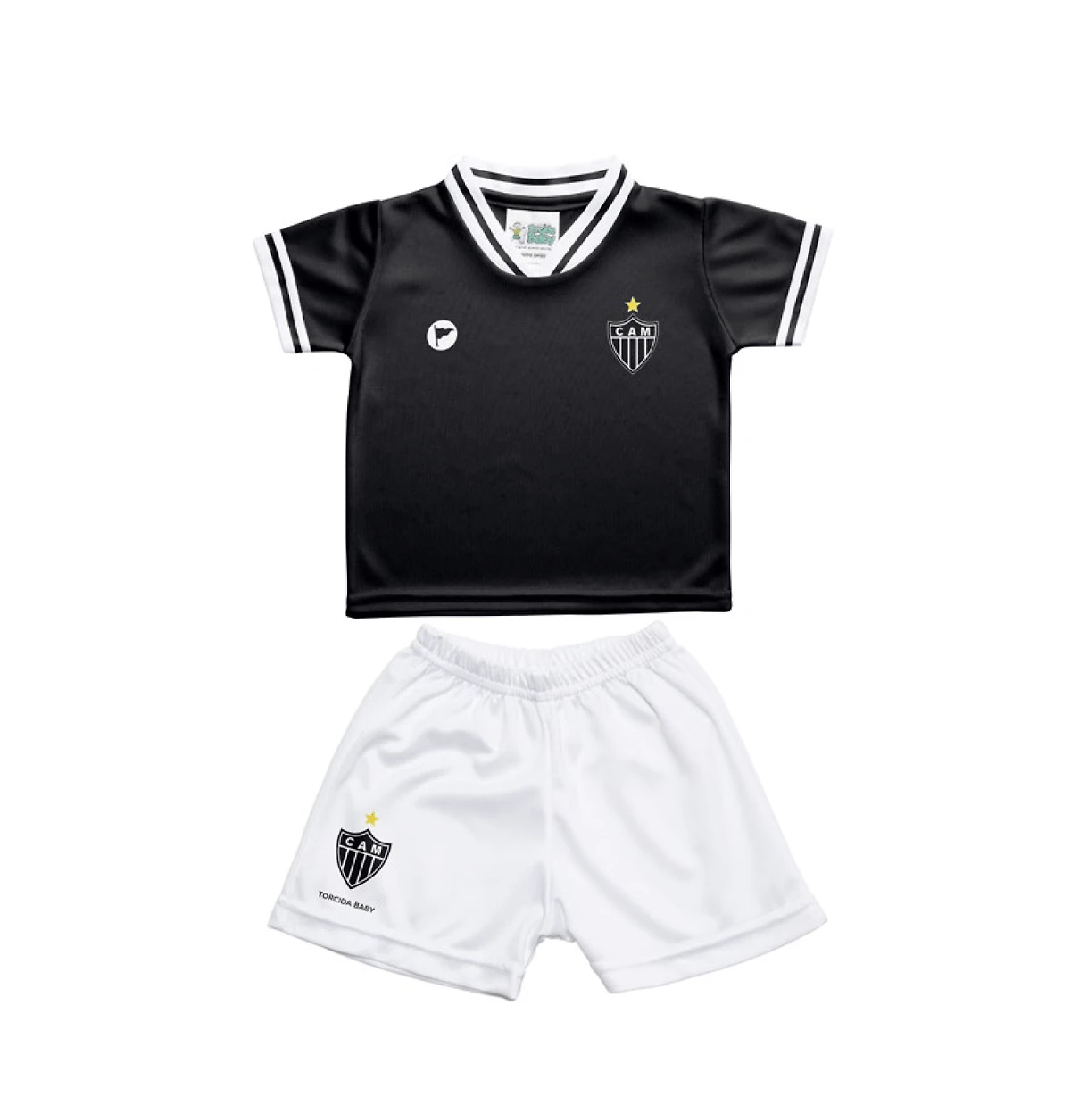 Conjunto Infantil Preto e Branco Atlético Mineiro