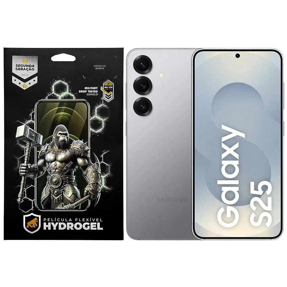 Kit Película Gshield para Samsung Galaxy S25 Completa Hydrogel HD 0,19MM Transparente 2 Unidades