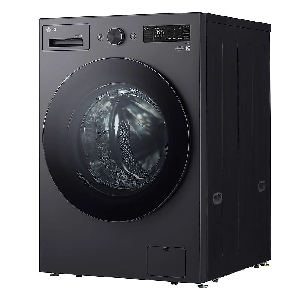 Lava e Seca Smart LG 16kg com Inteligência Artificial Aidd WD16GNTS6B/A Black Inox - 110V