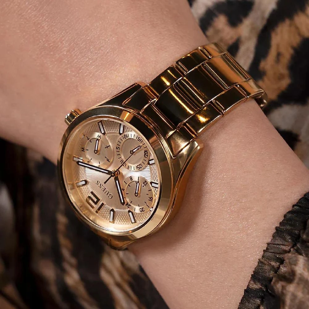 Relógio Guess Feminino Multifunção GW0760L2 Dourado