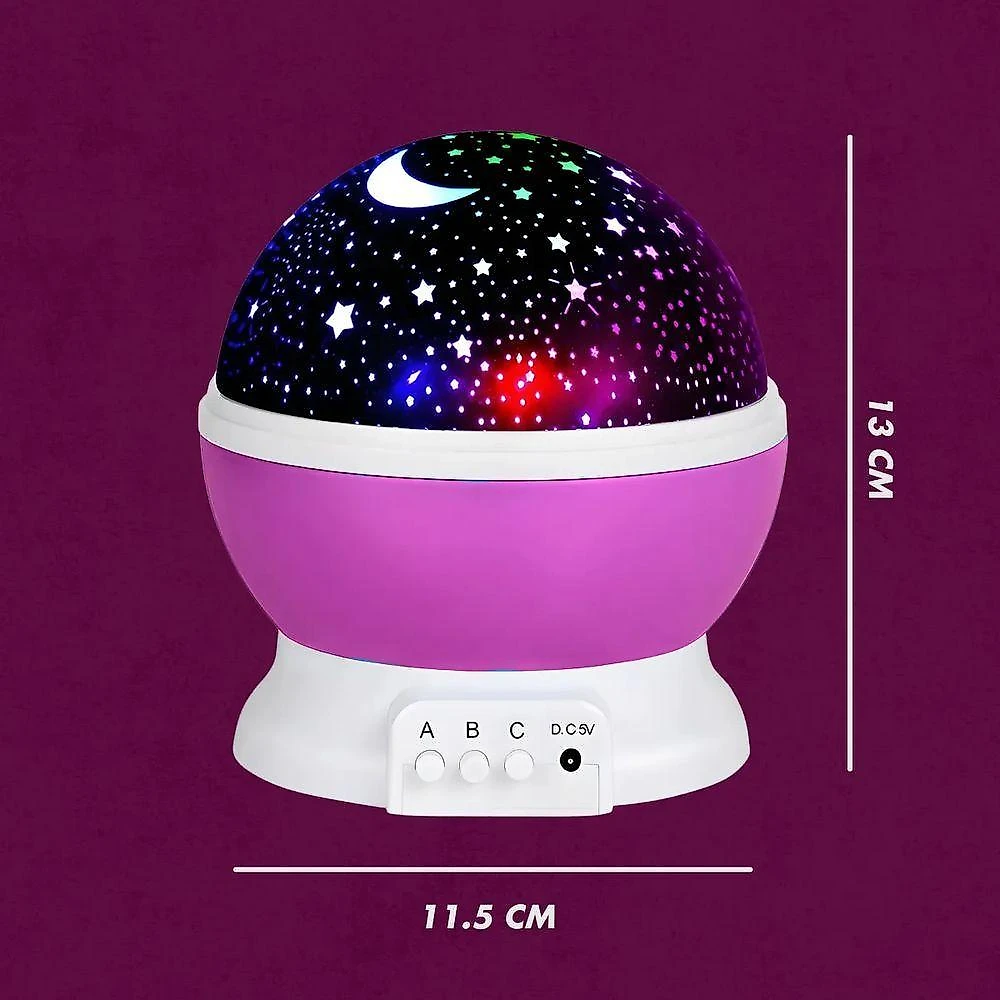 Luminária Projetor de Estrelas 360o Utibom Star Master com Projeção Celestial e Alimentação Usb