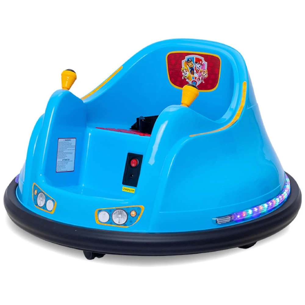 Carro Pára-Choque Infantil FunPark 6V com Luzes LED, Rotação de 360 ​​graus e Suporta até 30 kg para Crianças até 4 Anos, Fly...
