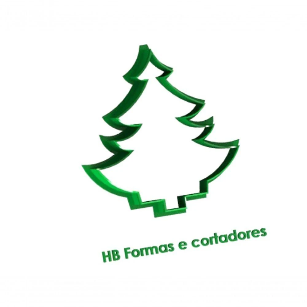 Cortador de Árvore de Natal (Pinheiro sem Estrela) Plástico PLA 7CM Transparente 1 Unidade HB Formas