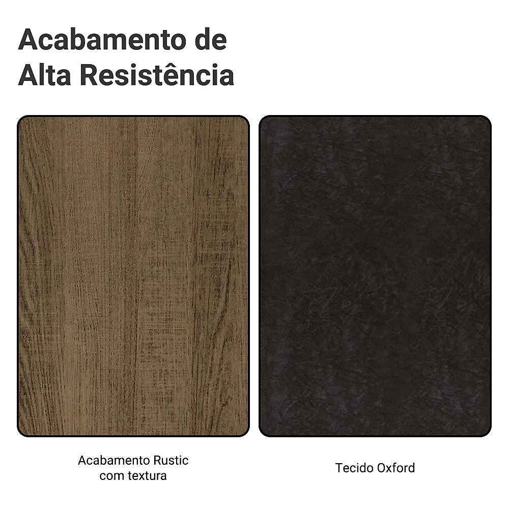Conjunto sala de jantar tampo de madeira 4 cadeiras rustic/oxford tulum madesa