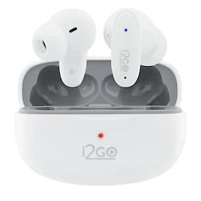 Fone de Ouvido i2GO Air Buds GO Bluetooth TWS ENC Bateria de 48h Branco