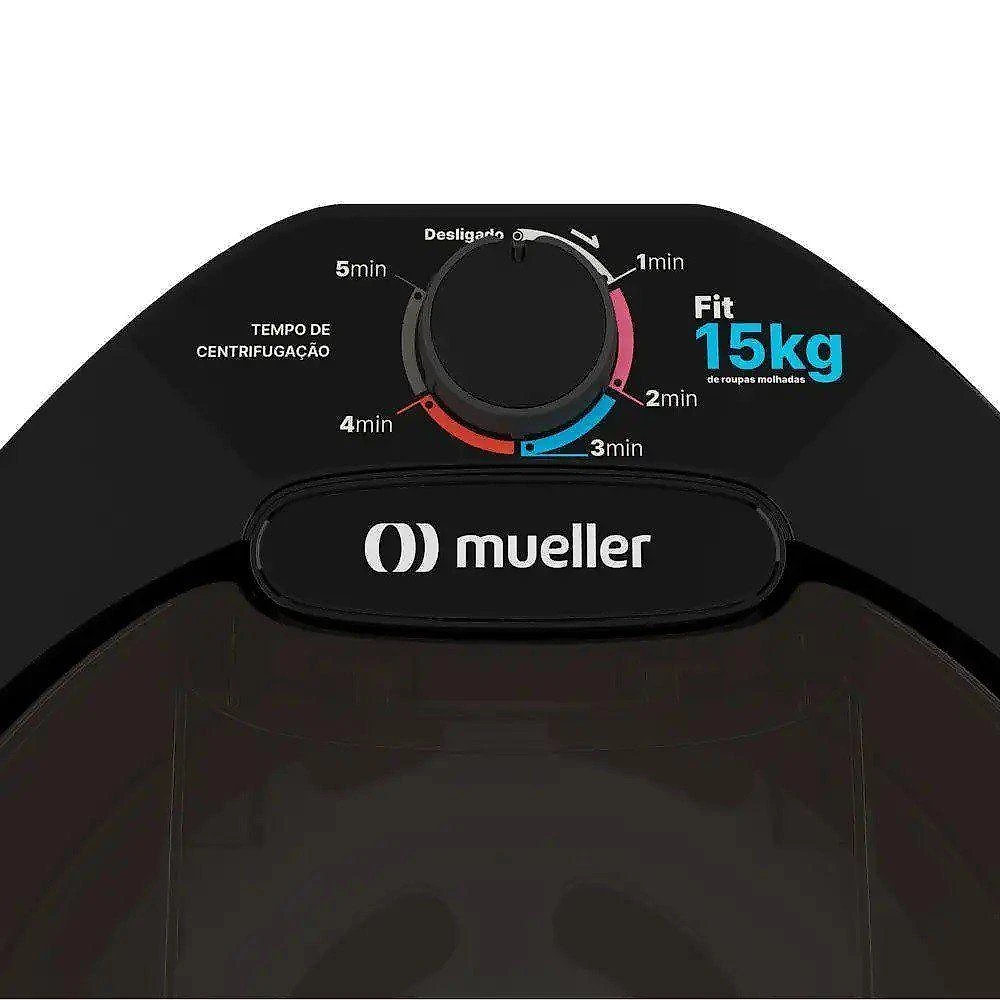 Centrífuga De Roupas Mueller Fit 15kg De Roupa Molhada Preta - 220v 220V