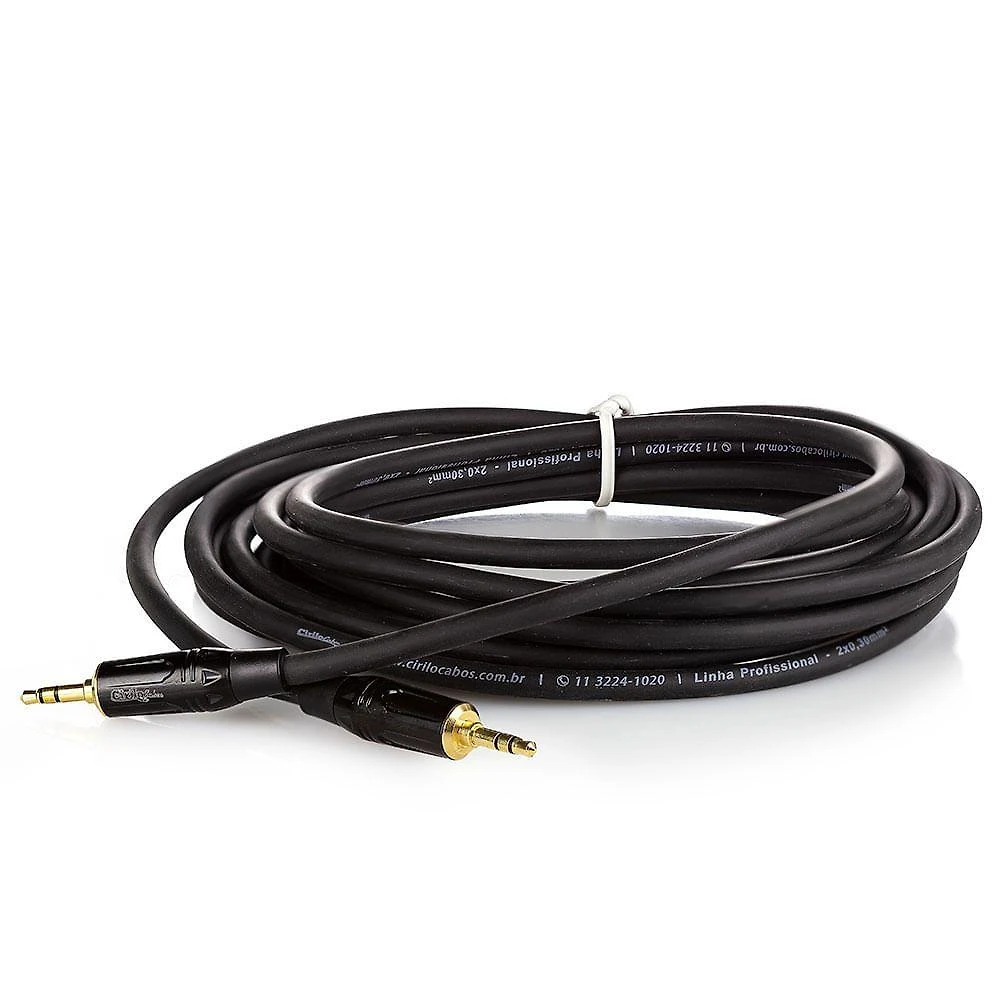 Cabo P2 Para P2 Estereo Macho Profissional - 85 Metros