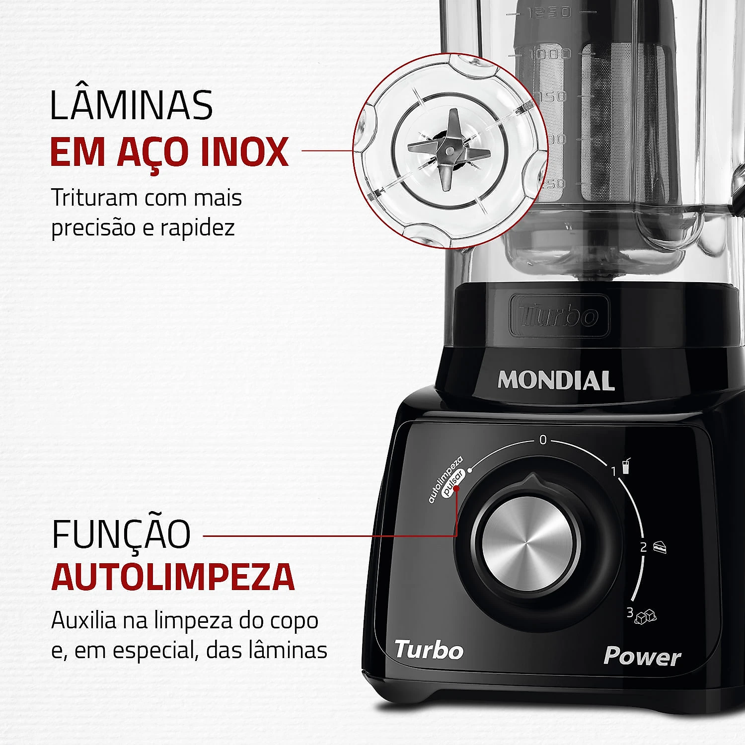 Liquidificador Mondial Turbo Power L-99-FB 127V