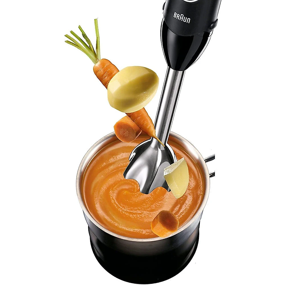 Braun MultiQuick Mixer com 5 Velocidades e Acessórios Aço I noxidável 300W110V Preto