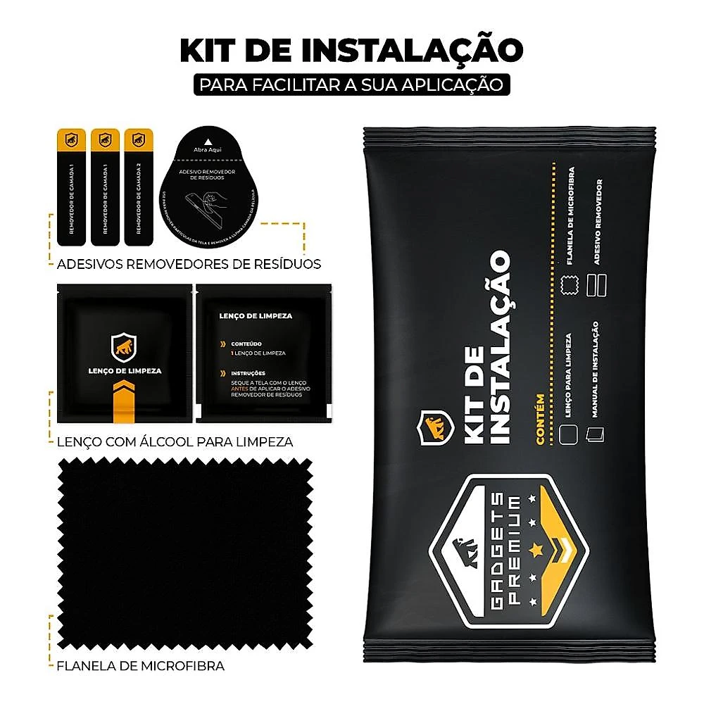 Kit Capa Silicon Veloz e Película Hydrogel HD para Motorola Moto G84 5G - Gshield