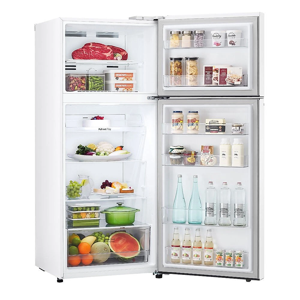 Geladeira 2 Portas 375 Litros LG Frost Free Inverter GN-B372PQW Branco - 110V