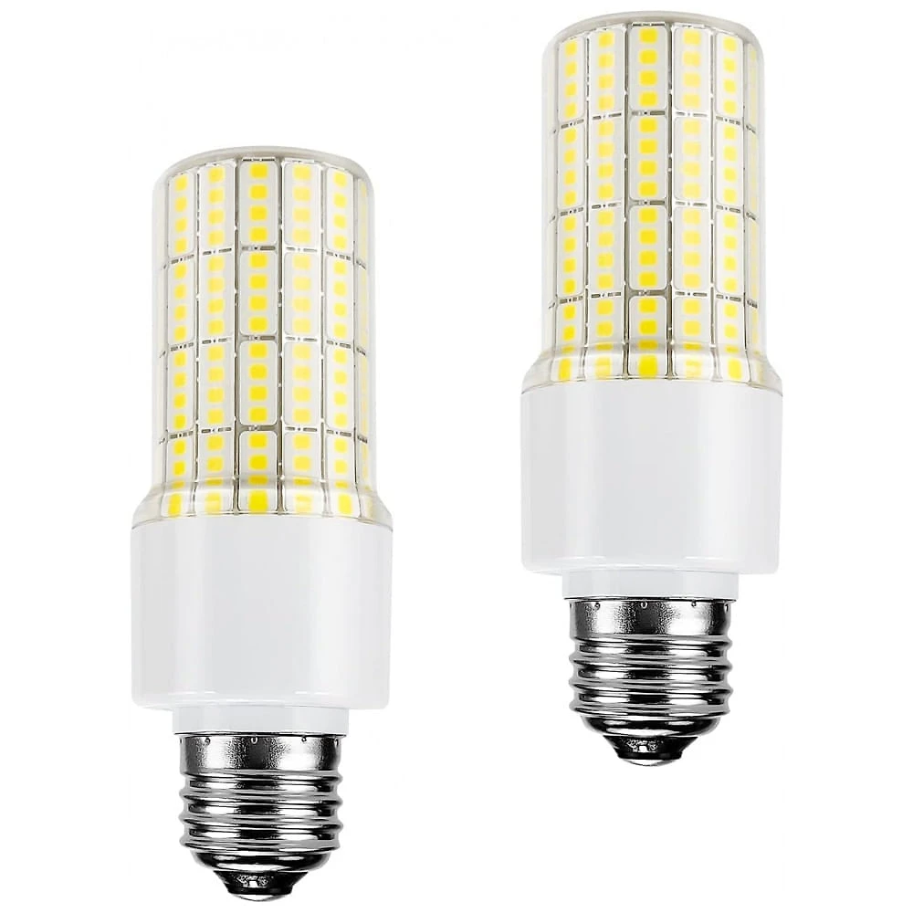 Miniatura Lâmpada Led com 5000 Lumens Base E26, E27 5000K Branca Fria, 300W, 2 Un, 110v, ZP 40W, Branco
