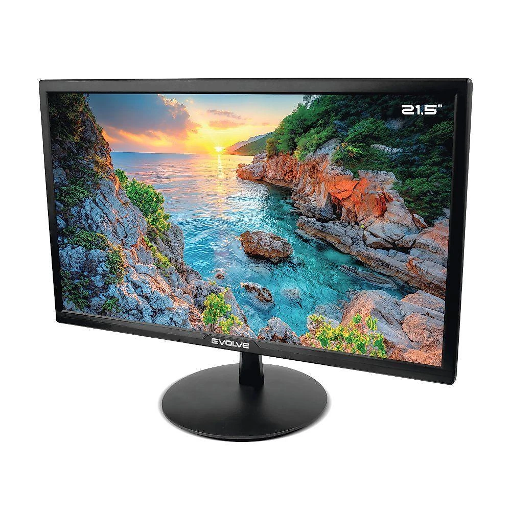 Monitor LED Ev215 21,5" Full HD IPS 75HZ HDMI VGA Preto Contraste 5000:1 Evus