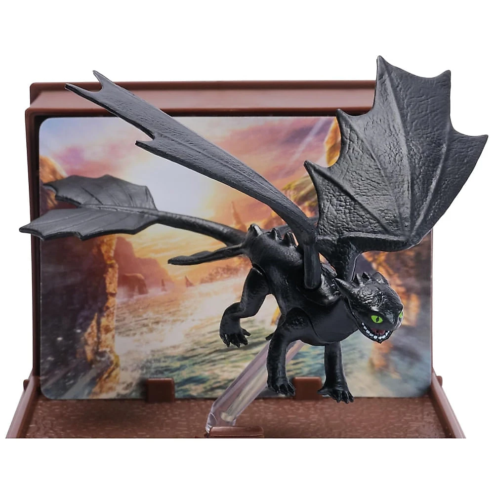 Conjunto de Dragões da Dreamworks: Livro de Berk com 3 Figuras Colecionáveis e Cartões Expositores, para fãs de Dragões!