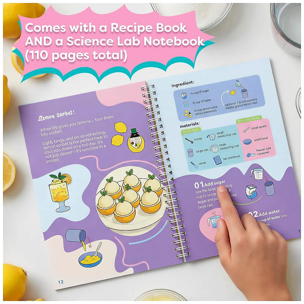 Aizweb Kit Científico Infantil para Fazer Sorvete Real - Experimentos STEM Divertidos e Educacionais
