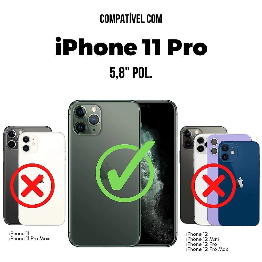 Película Para Iphone 11 Pro - Defender Pro - Preta - Gshield