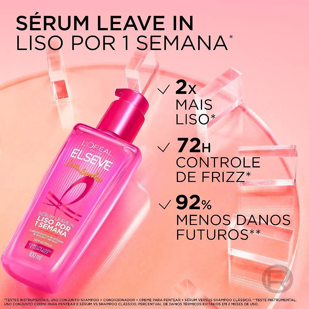 Miniatura Sérum Capilar Elseve L’oréal Paris Liso Dos Sonhos 100ml