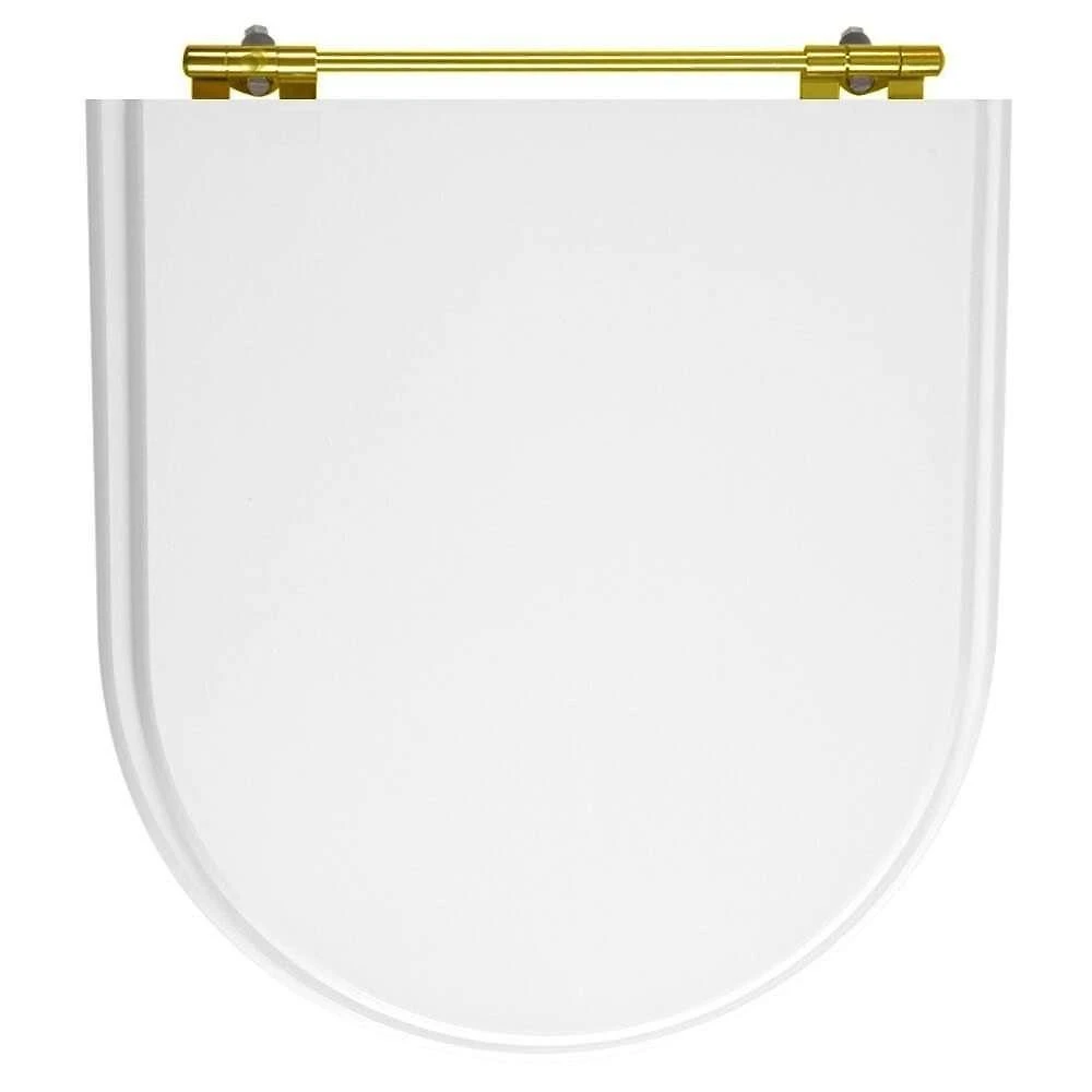 Assento Sanitário Calypso Alongado MDF Fechamento Convencional Branco Pontto Lavabo