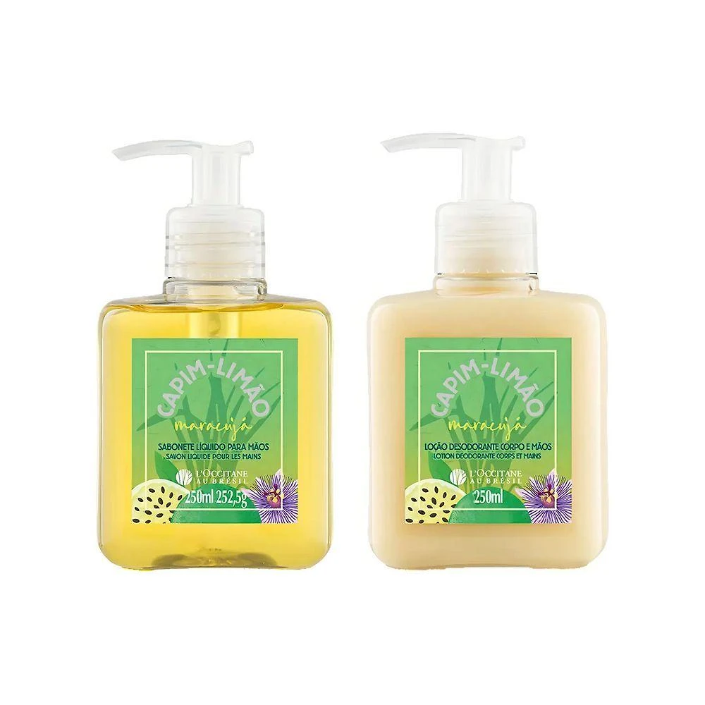Kit Lavabo Capim Maracujá Loção + Sabonete Líq Mãos L'occitane