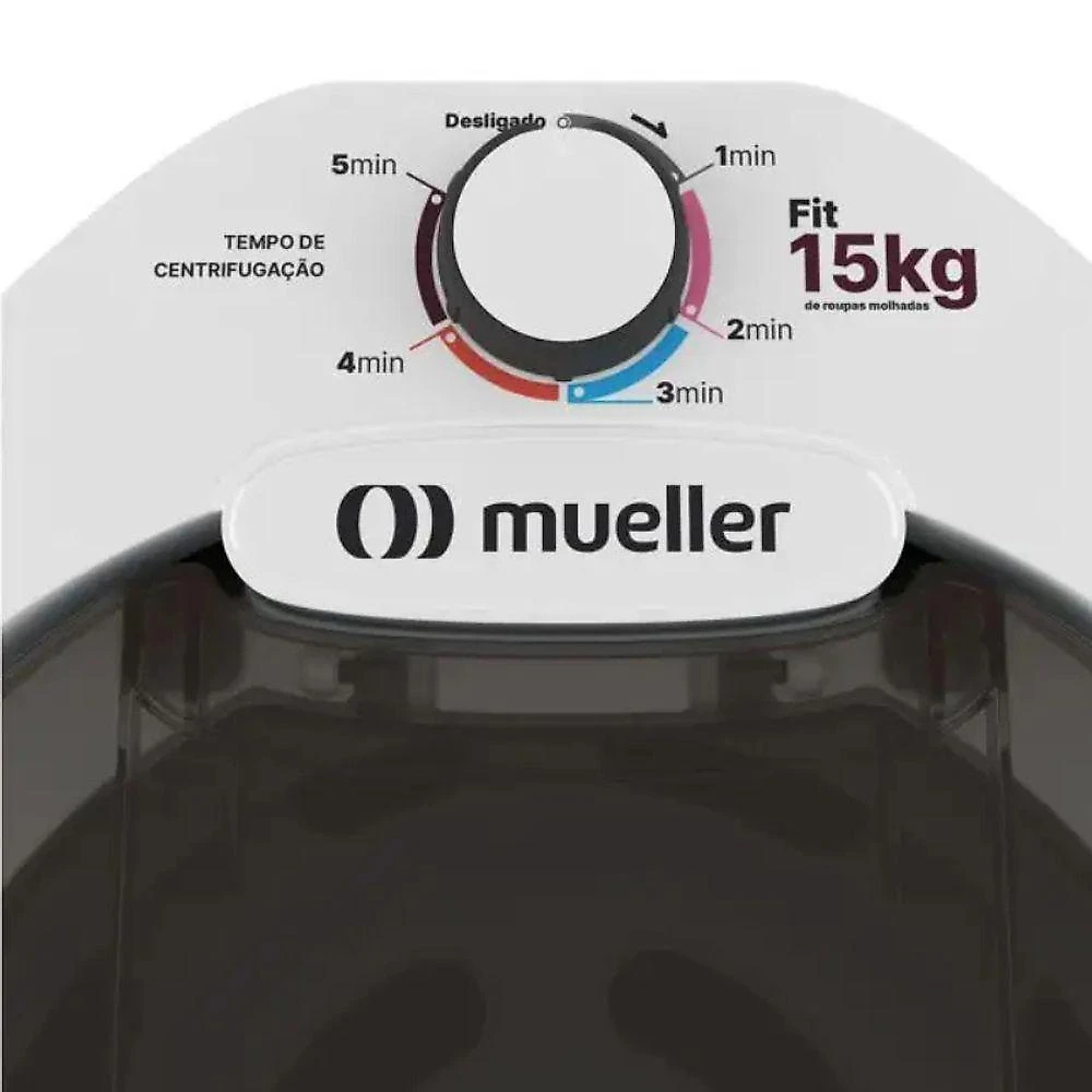 Centrífuga De Roupas Fit 15 Kg De Dupla Tampa Branca Mueller