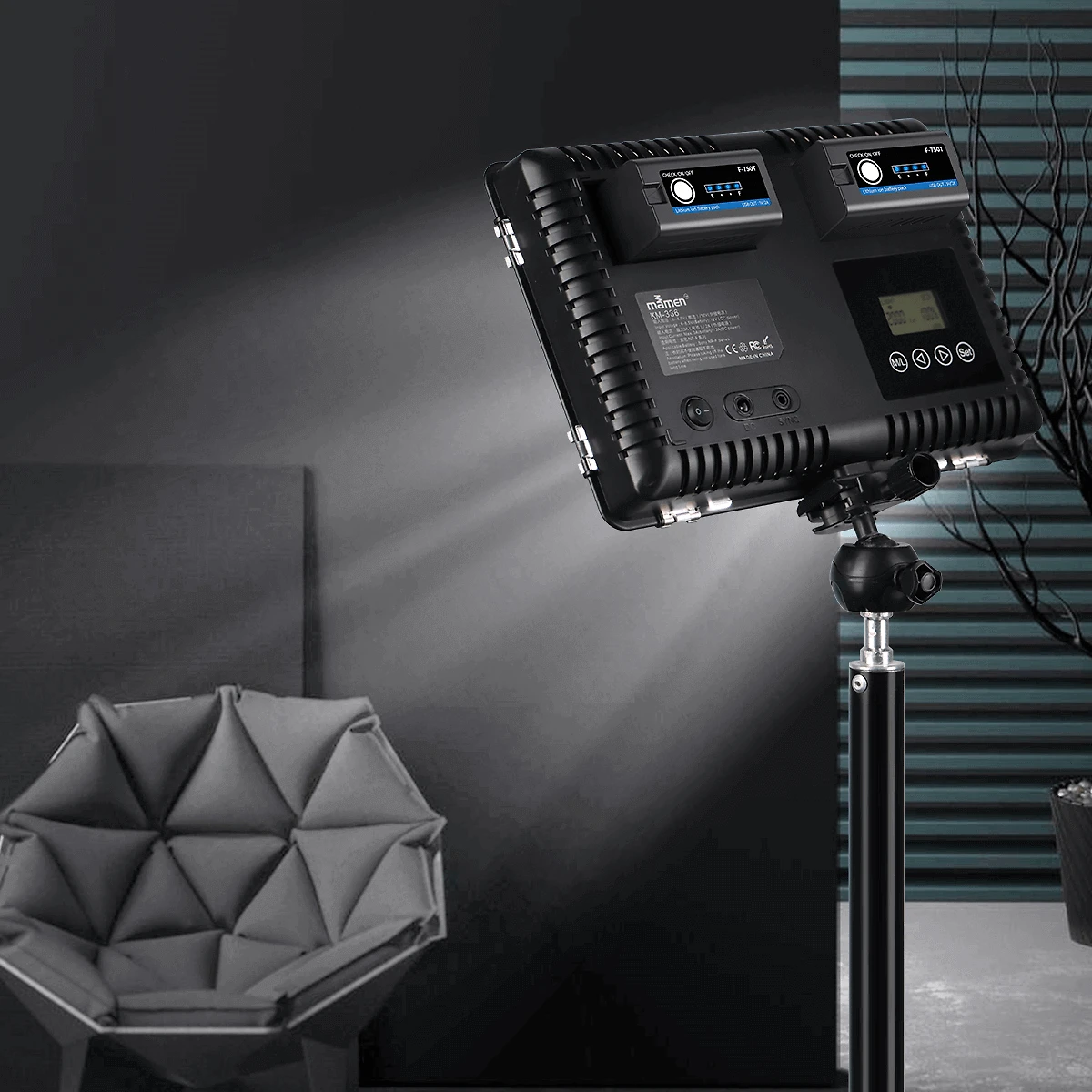 Bateria NP-F750T (F750/F770) Multifuncional Led com Saída USB