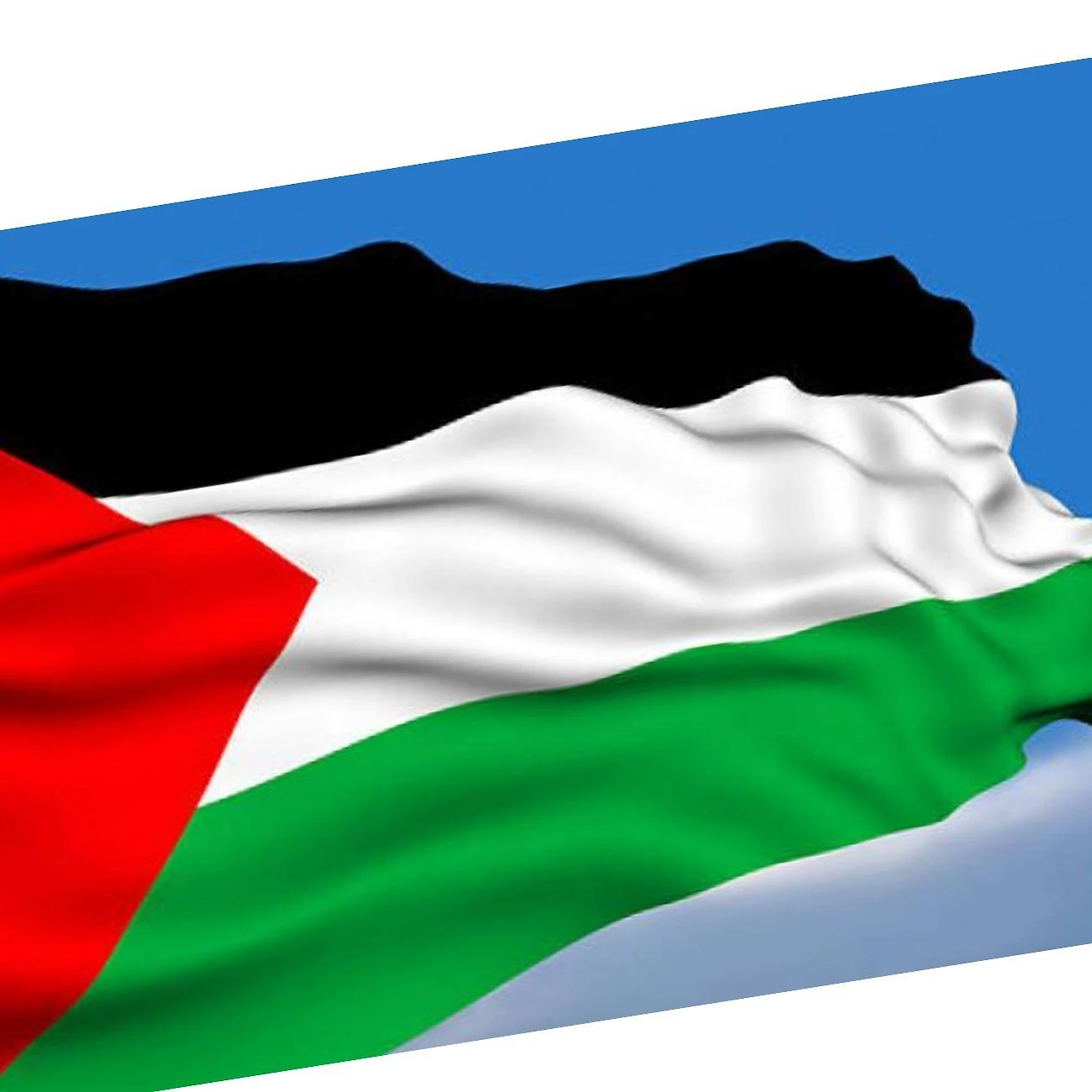 Bandeira Palestina 1,5m x 0,90cm Poliéster Acetinado