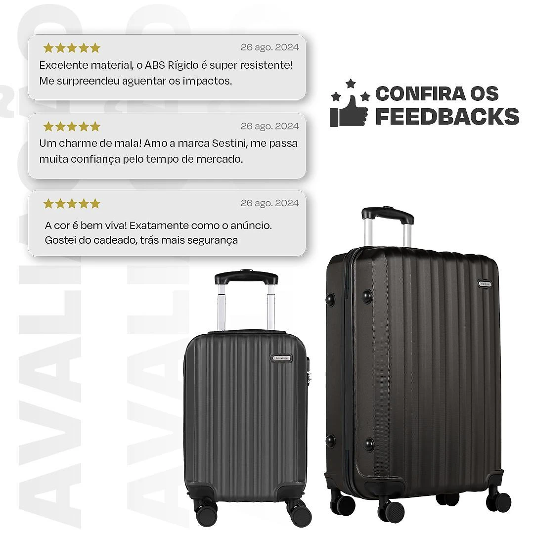 Mala 23 Kg Para Despachar Luxo Resistente E Garantia Sestini