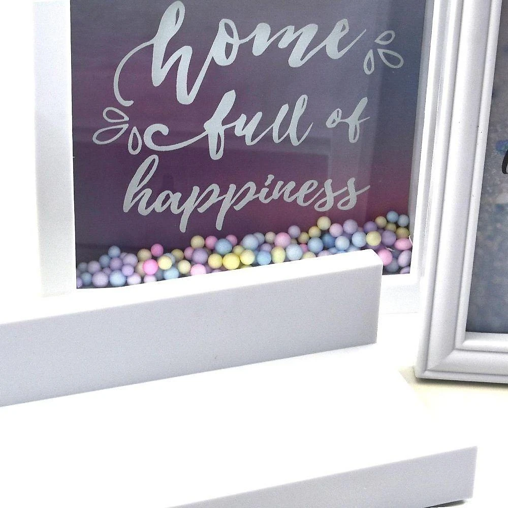 Kit Decoracao Prateleira Espelho Quadro E Porta Retrato De Parede Completo Com 5 Peças Casa Sala Escritorio