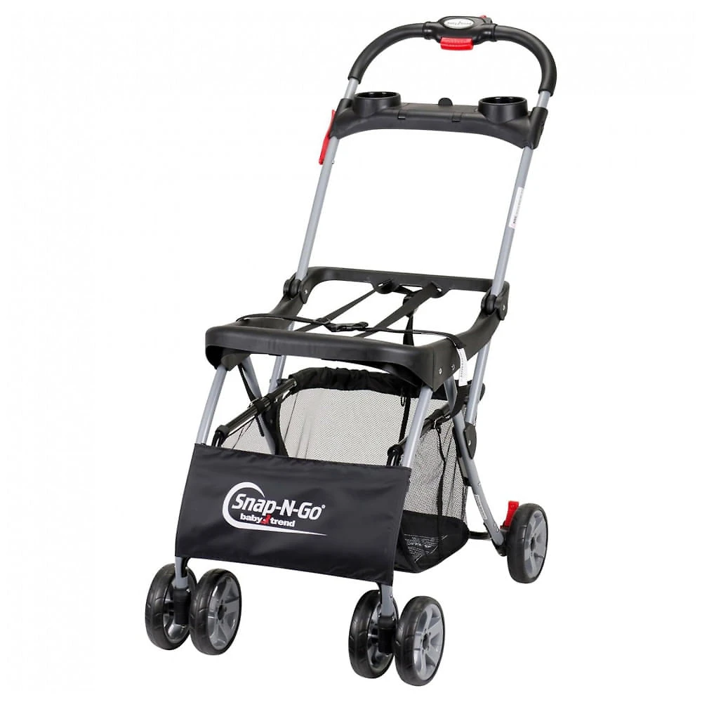 Carrinho Baby Trend Snap N Go EX Preto Universal para Cadeirinha de Bebê até 20,4 kg
