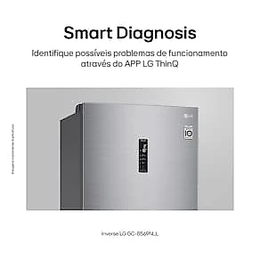 Geladeira LG Frost Free Inverse 451L Conectividade Inteligente Inox Look 110V