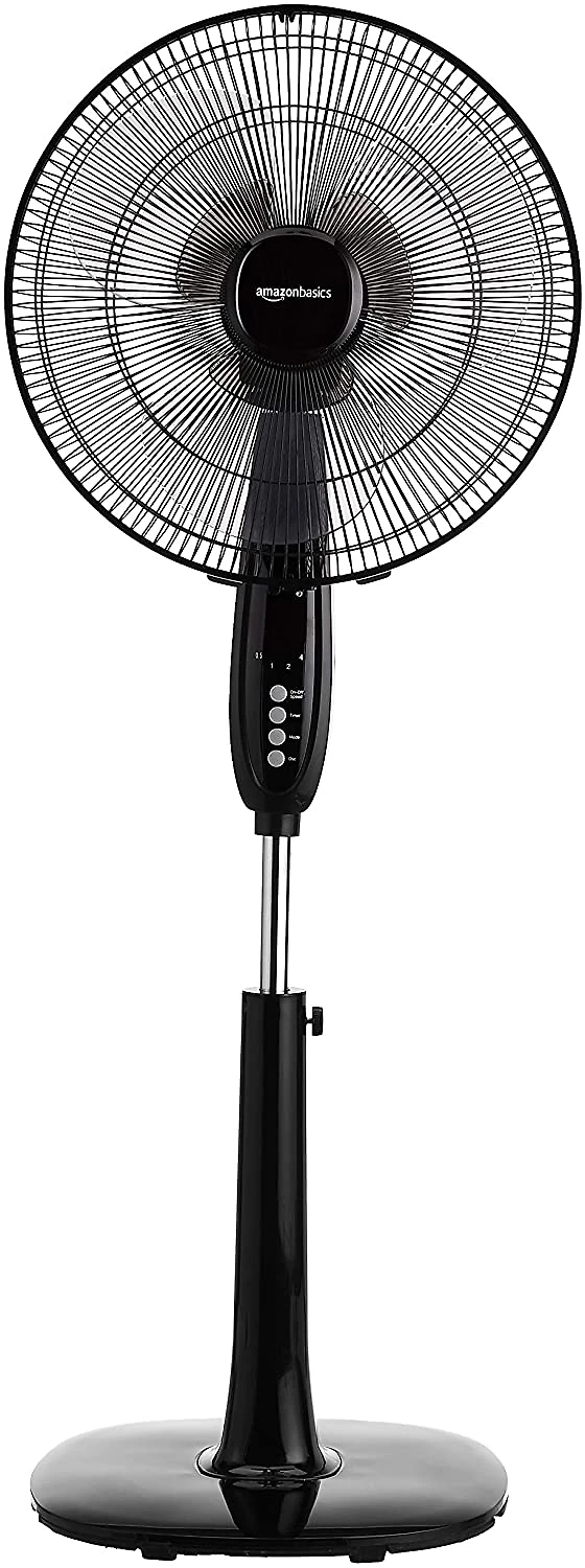 AMZ Ventilador de Coluna, 135 cm, 55 W, 110V, preto.