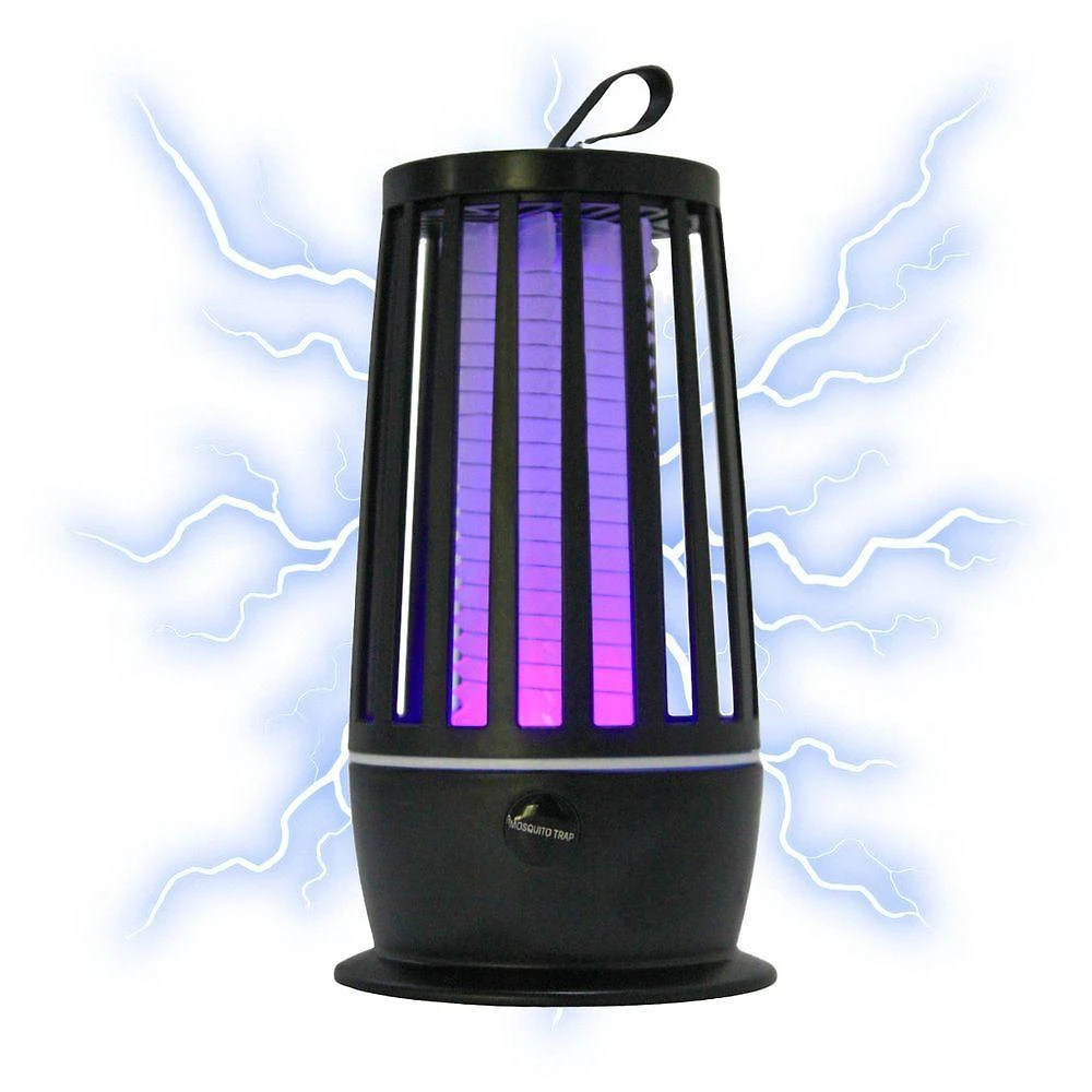 Repelente Elétrico Armadilha Elétrica Mosquito Led Uv USB Silencioso com Luz UV e Choque Elétrico
