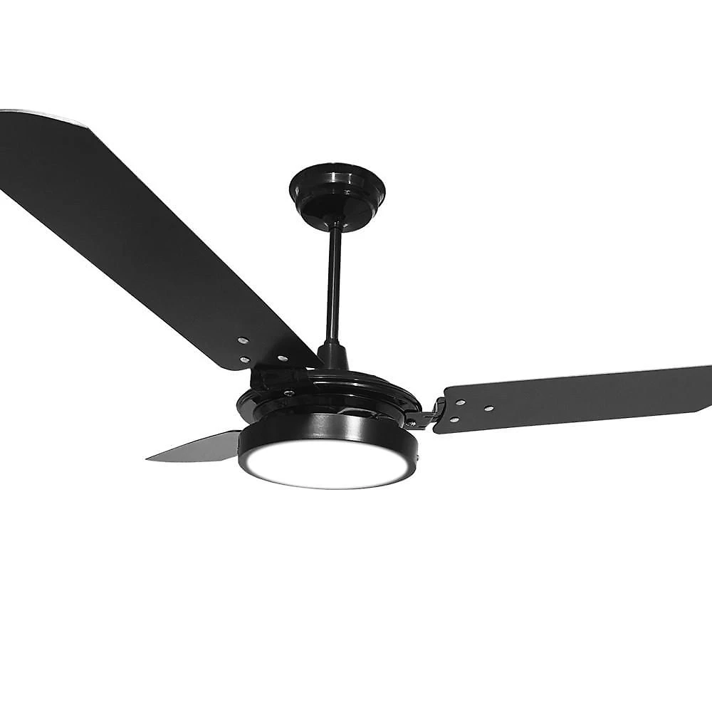 Miniatura Ventilador De Teto Valen Led 18W Preto Ventex 127V