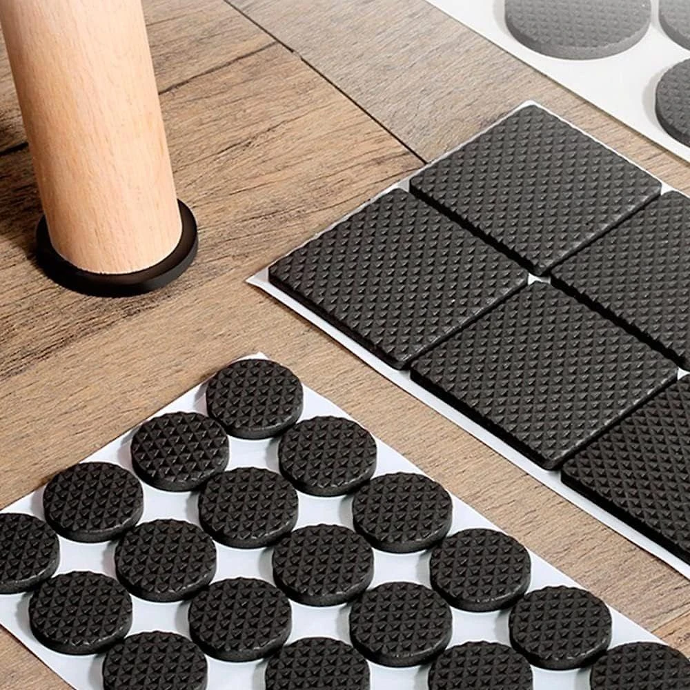 Protetor de Móveis Quadrado Borracha Antiarranhão para Portas e Janelas Clink 2,5CM