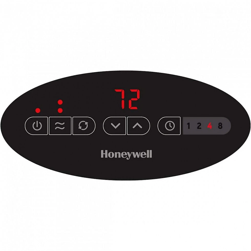Aquecedor Elétrico de Cerâmica com 2 Modos, 110V, Honeywell, Preto