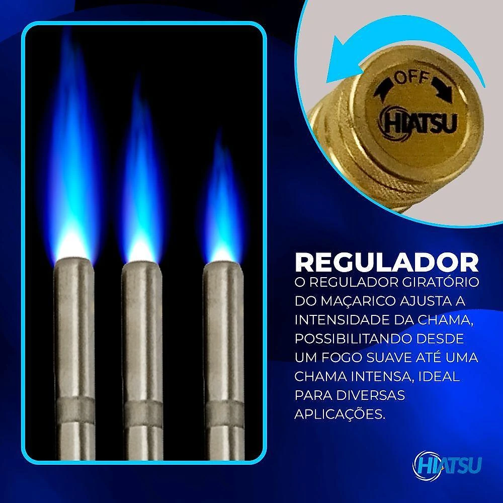 Maçarico Portátil Bico Duplo +gás Map 1 Unidade