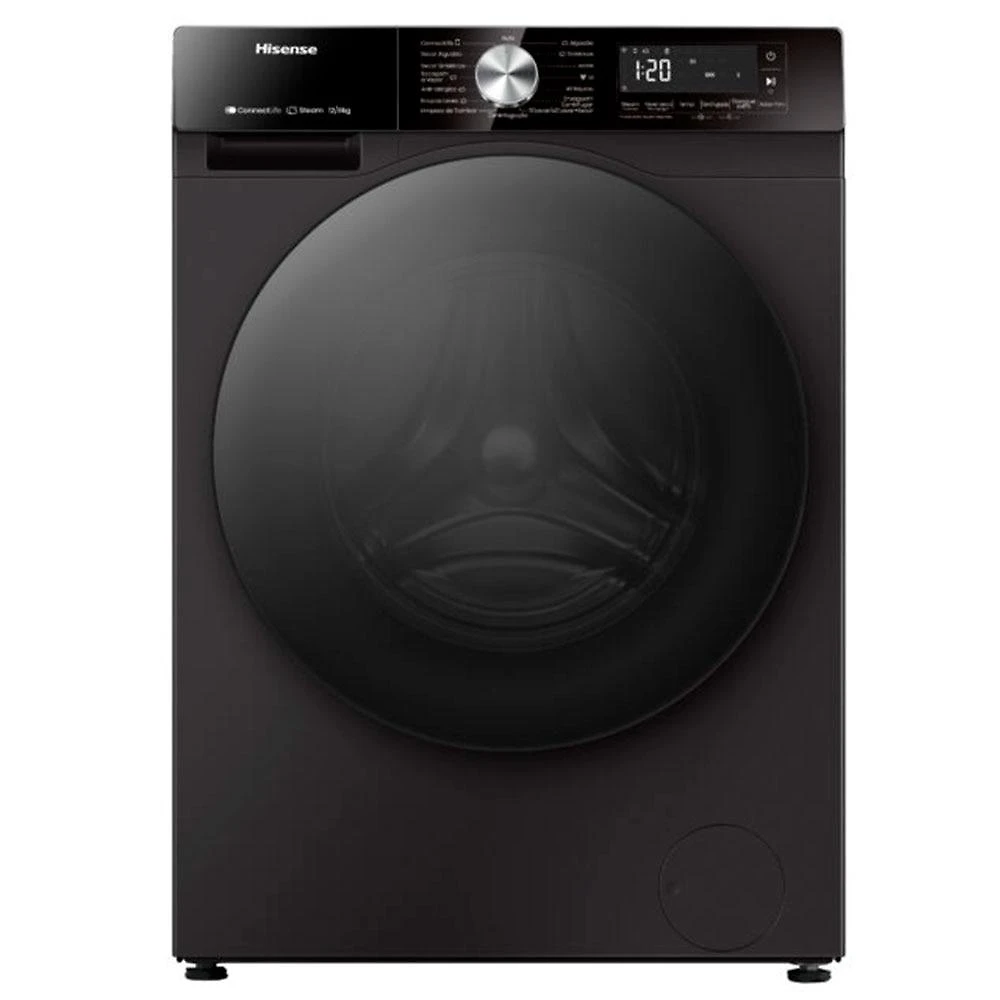 Lava e Seca Hisense 12/8Kg WD3S Inverter com Wi-Fi, Preta - 220 Volts