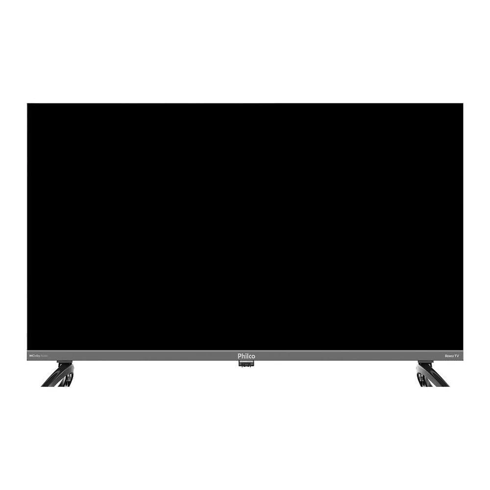 Smart TV Philco P43KRB 43" Full HD QLED Cinza com Roku TV Bivolt