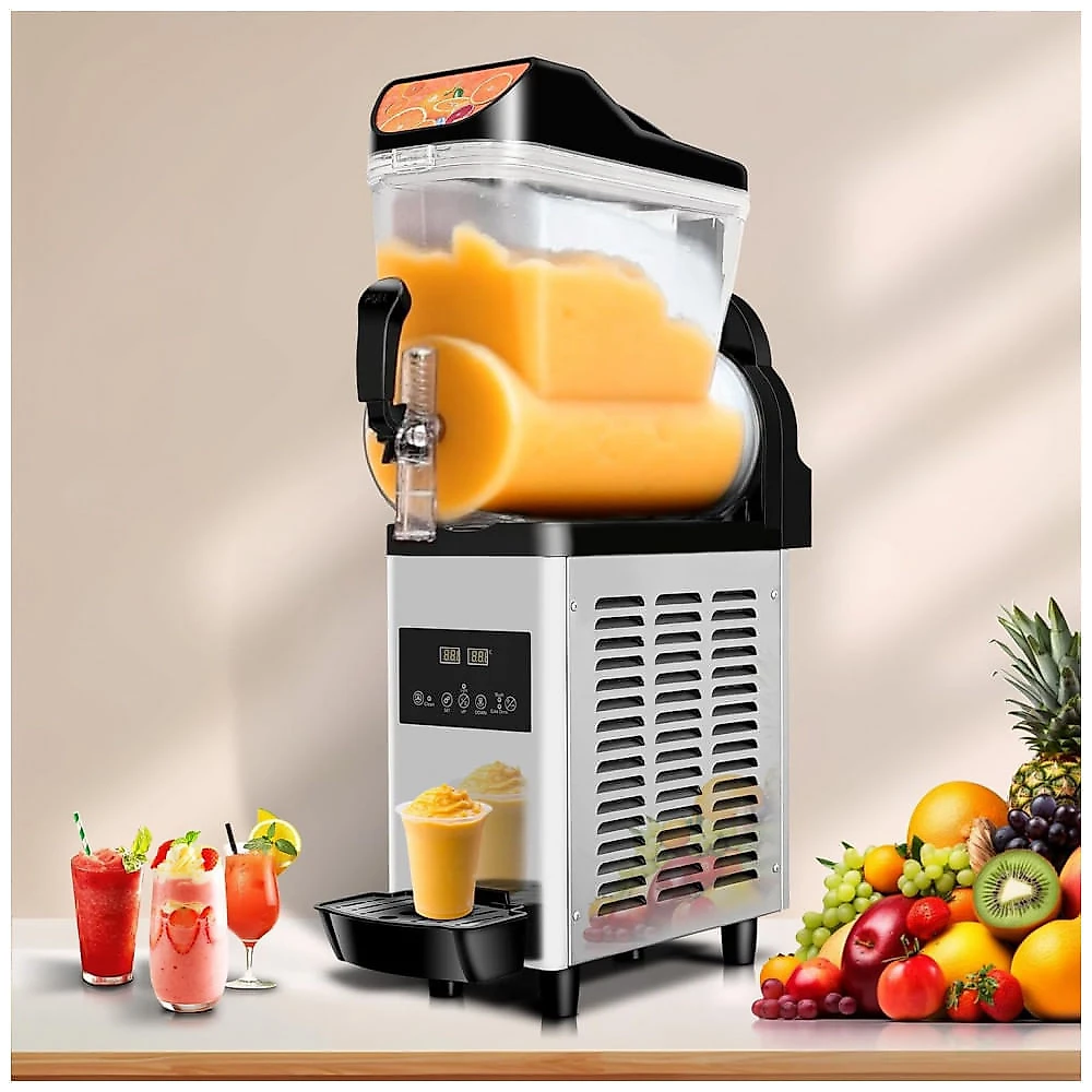 Máquina de Frozen Comercial BOSBAK de 15 litros, Operação Silenciosa, Sem Necessidade de Gelo, Ideal para Festas, Bares e Grandes Eventos