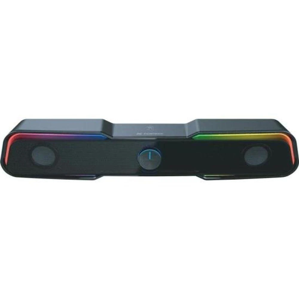 Soundbar Gamer para PC Black Hawk 6W com Iluminação LED RGB e Conexão P2 e USB Preto