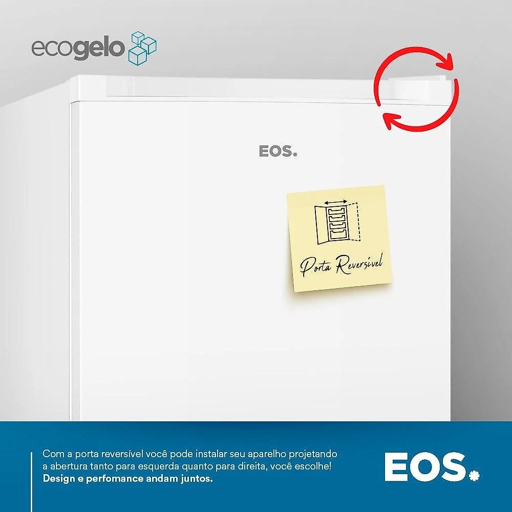 Freezer Vertical EOS 172 Litros EcoGelo EFV210 220V